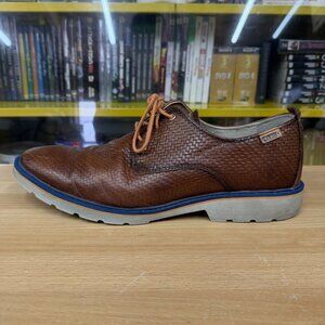 PIKOLINOS Brown Leather Lace-Up Oxfords Shoes EUR 44 Mens US 11